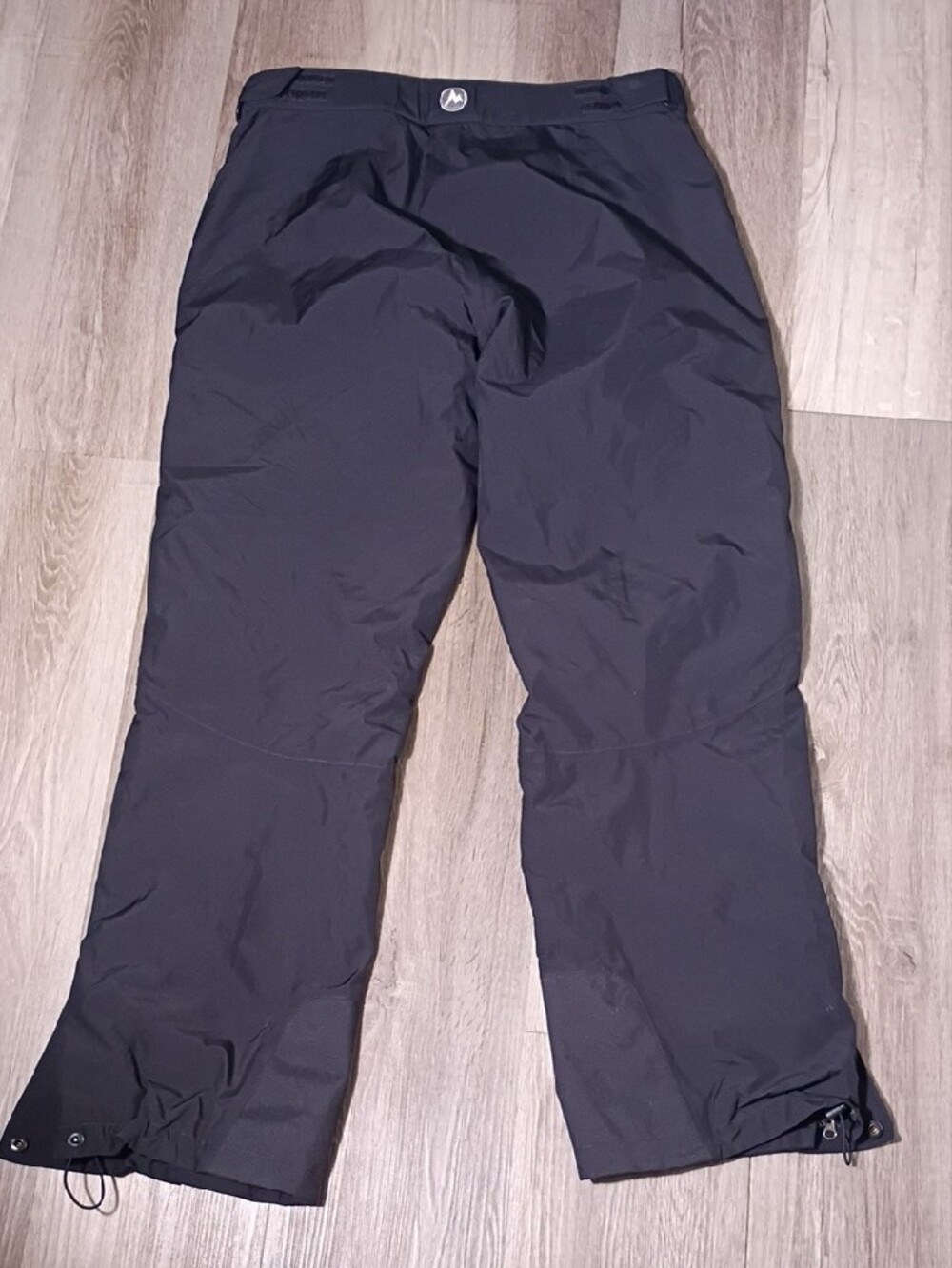 Marmot Black Cold And Rain Shell Pants with Logo Patch - Picture 12 of 14